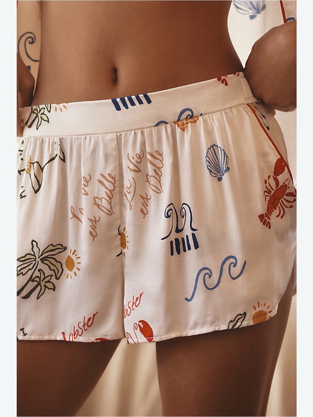 Anthropologie Lyrebird Neela Pajama Shorts Size L